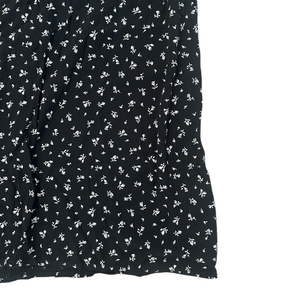 Floral Black Midi Skirt - Picture 2 of 4